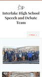 Mobile Screenshot of interlakedebate.org